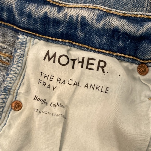 MOTHER The Rascal Ankle Fray in Bonfire Lighting Size 26 flawed see pic - Picture 13 of 16